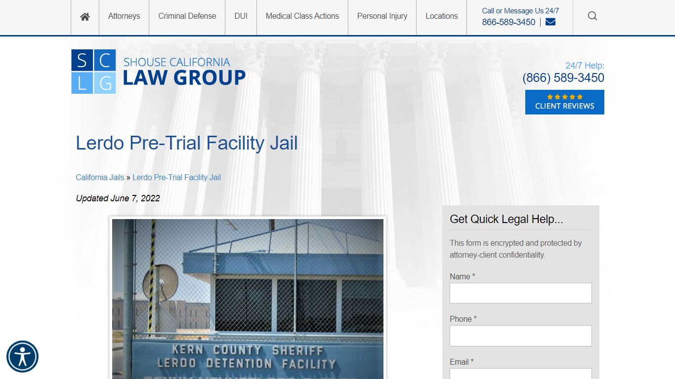 Lerdo Pre-trial Facility Info - Location, Bail, Contact ...